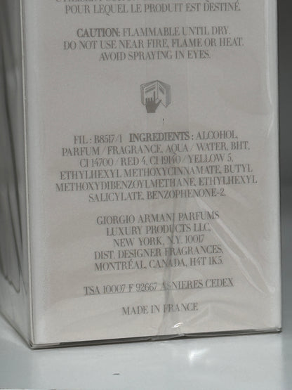 ARMANIMANIA ARMANI MANIA GIORGIO ARMANI EAU DE PARFUM 50ML SPRAY