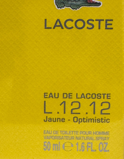 LACOSTE EAU DE LACOSTE L. 12.12 JEUNE OPTIMISTIC 50ML