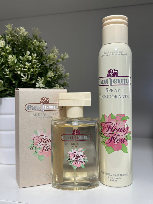 FLEUR A FLEUR EAU JEUNE EAU DE TOILETTE 75ML SPRAY + DESODORANTE